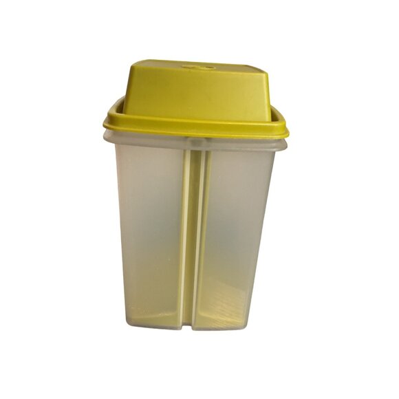 Vintage Tupperware Pickle Keeper Clear Avocado Green Top 3 Piece Set - Picture 4 of 8